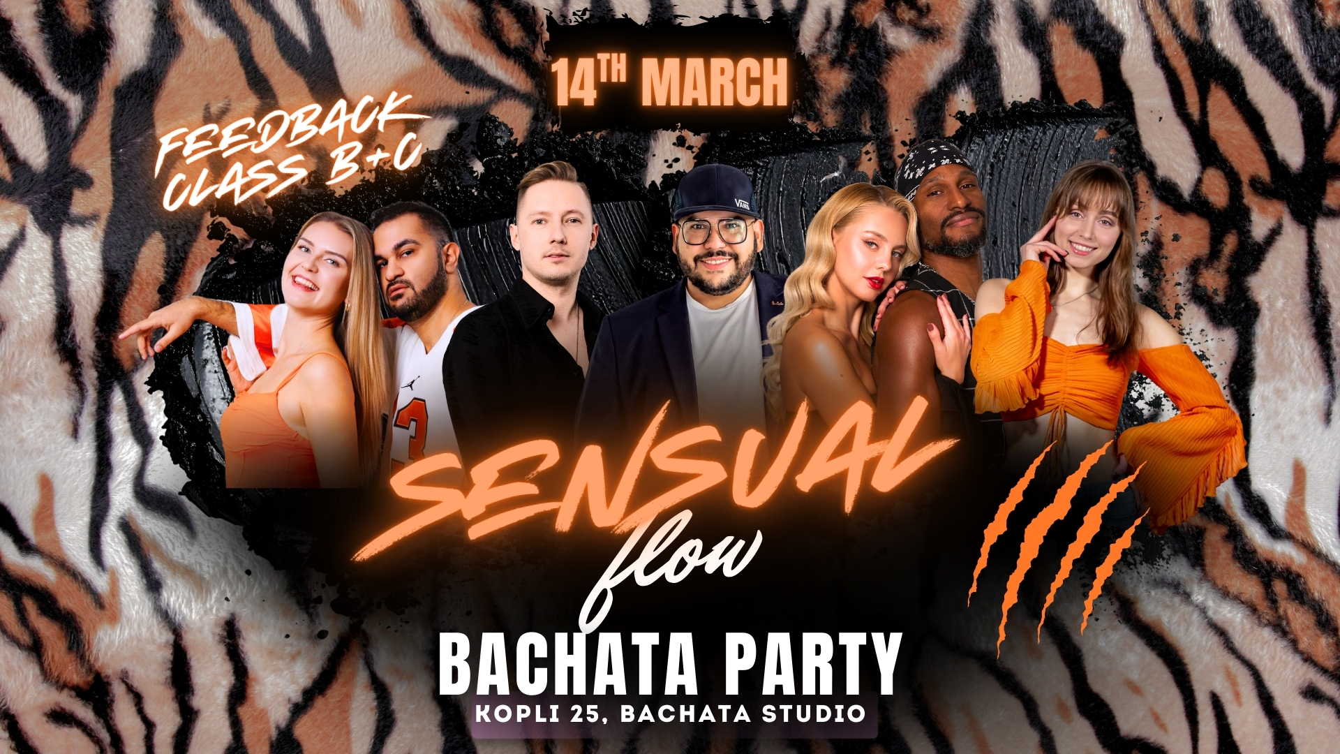 π¦ SENSUAL FLOW - BACHATA PARTY β¨ ANIMAL PATTERN THEME π¦β¨