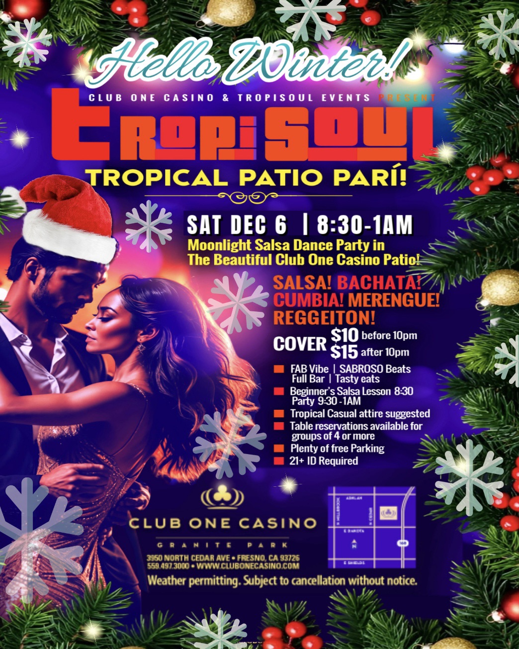 TropiSOUL Patio Pari' Club One Casino - Winter Fantacy!