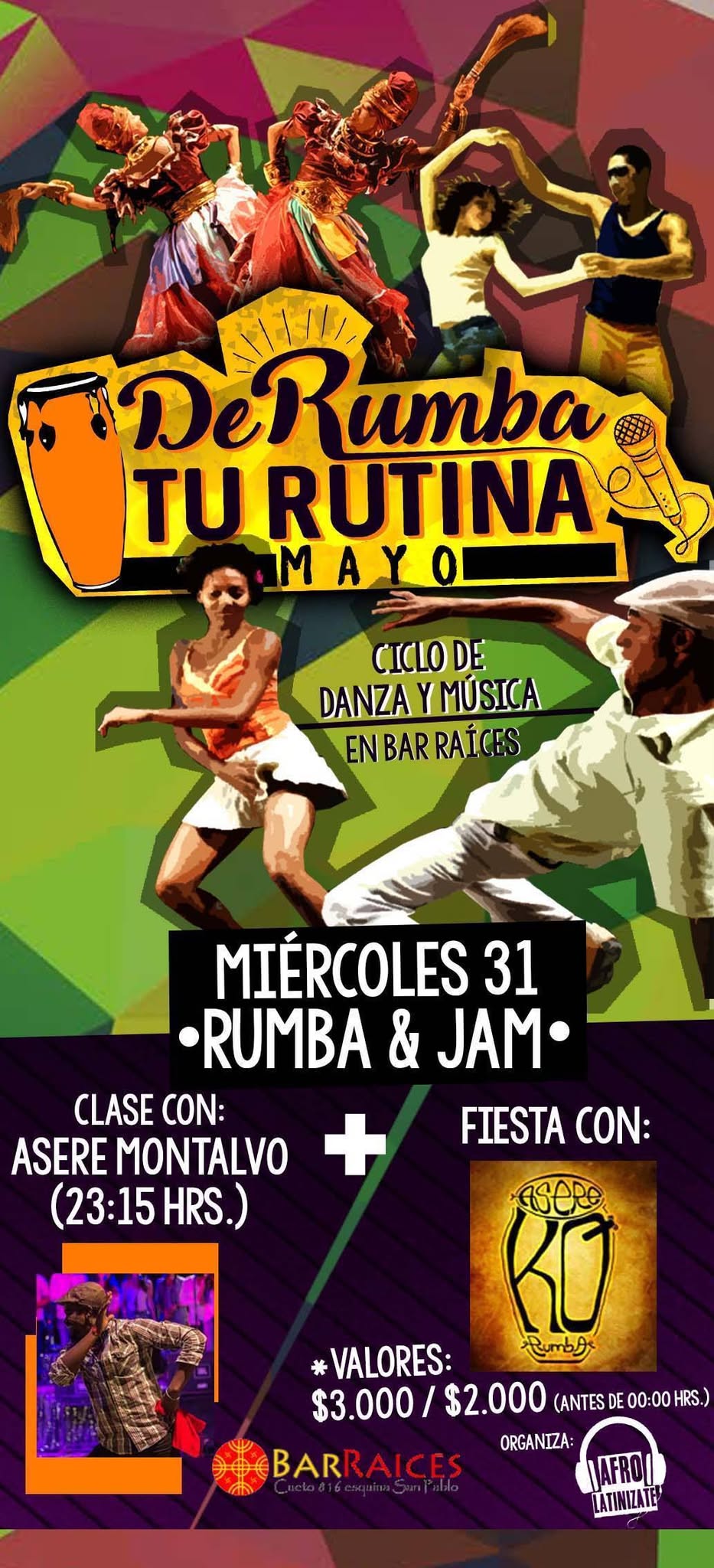 Noche de Rumba & Jam, #afrolatinizate!
