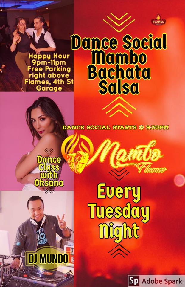Mambo Flames Salsa Bachata Mambo Dance Social
