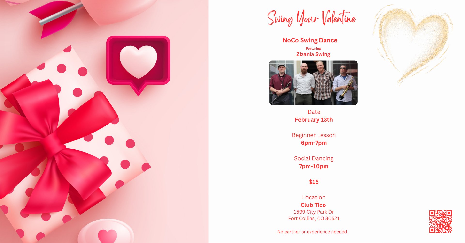Swing Your Valentine Dance featuring Zizania Swing