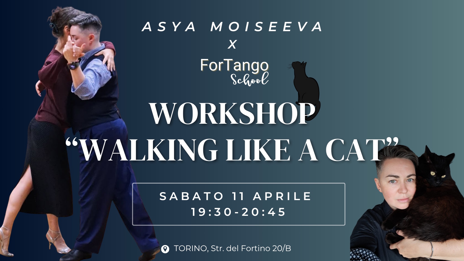 Workshop Asya Moiseeva 🐈⬛ Walking like a cat 🐈⬛