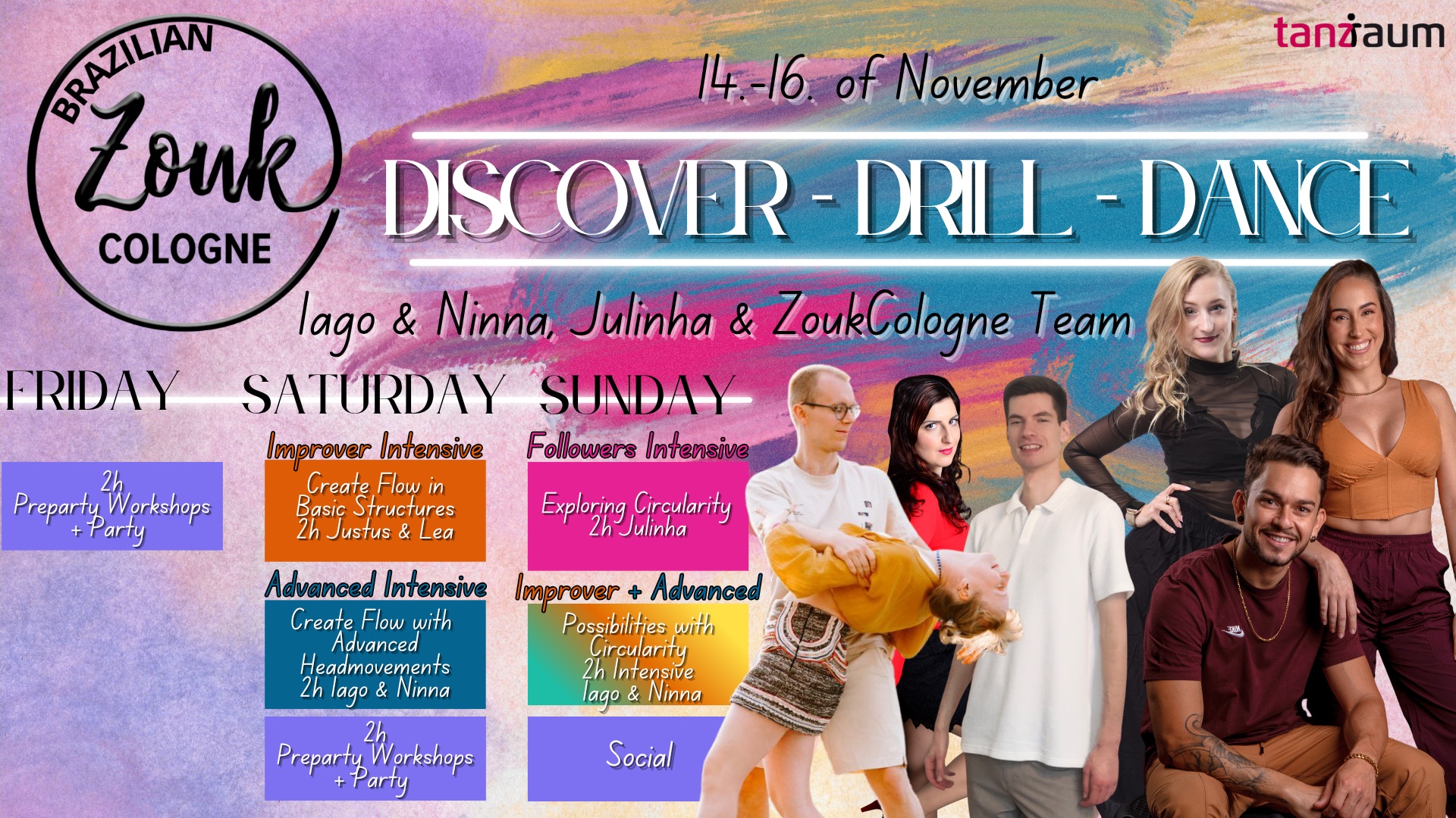 Discover Drill Dance: Flow & Circularity Iago & Ninna ZoukCologne Team