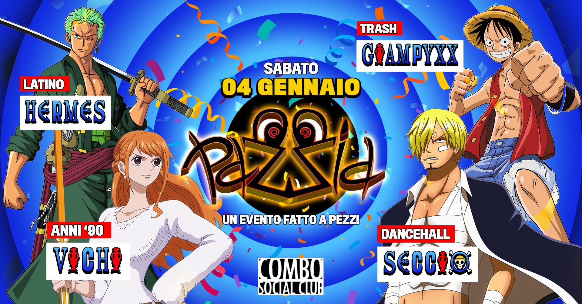 PAZ-ZiA: un evento fatto a pezzi β COMBO