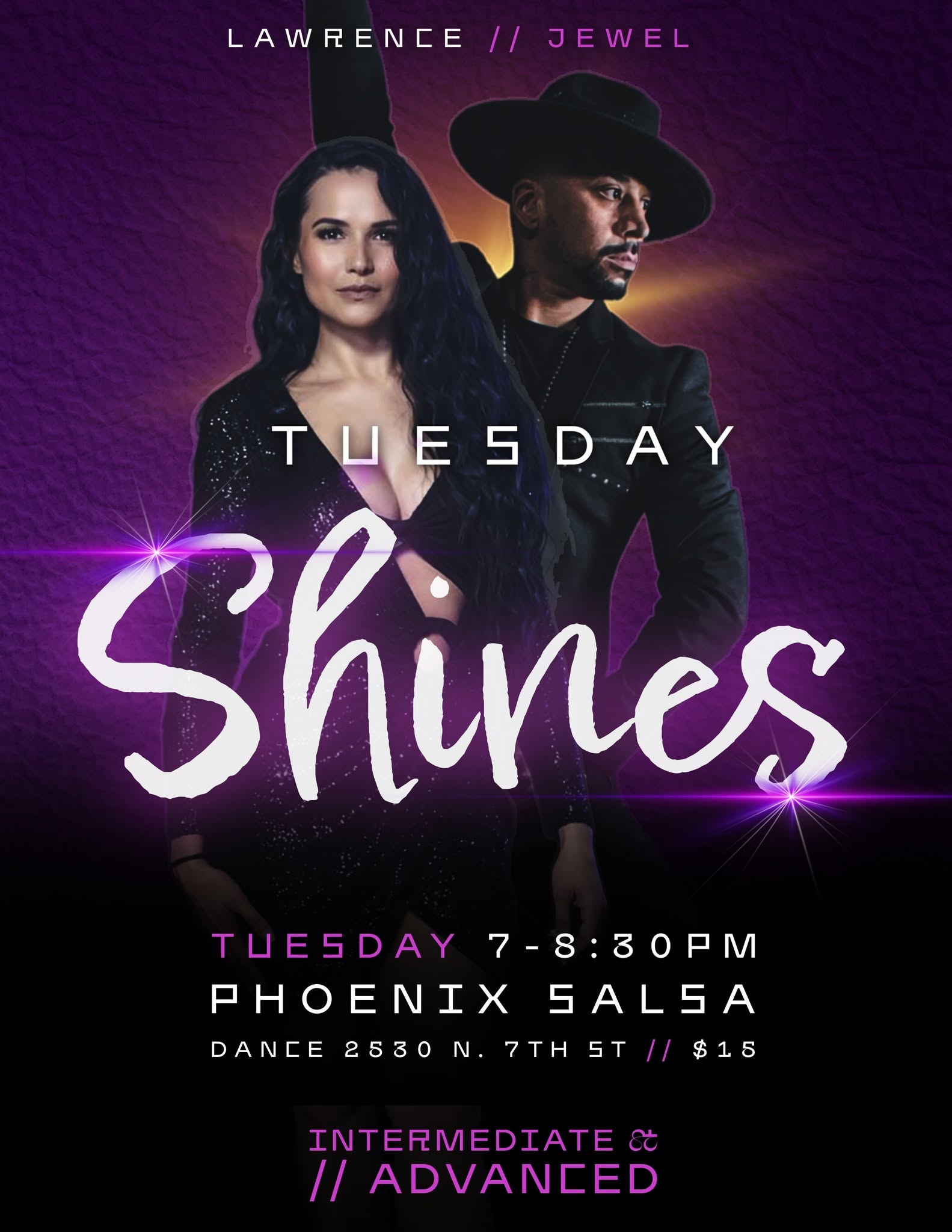 Tuesday Salsa Shines with Lawrence & Jewel!
