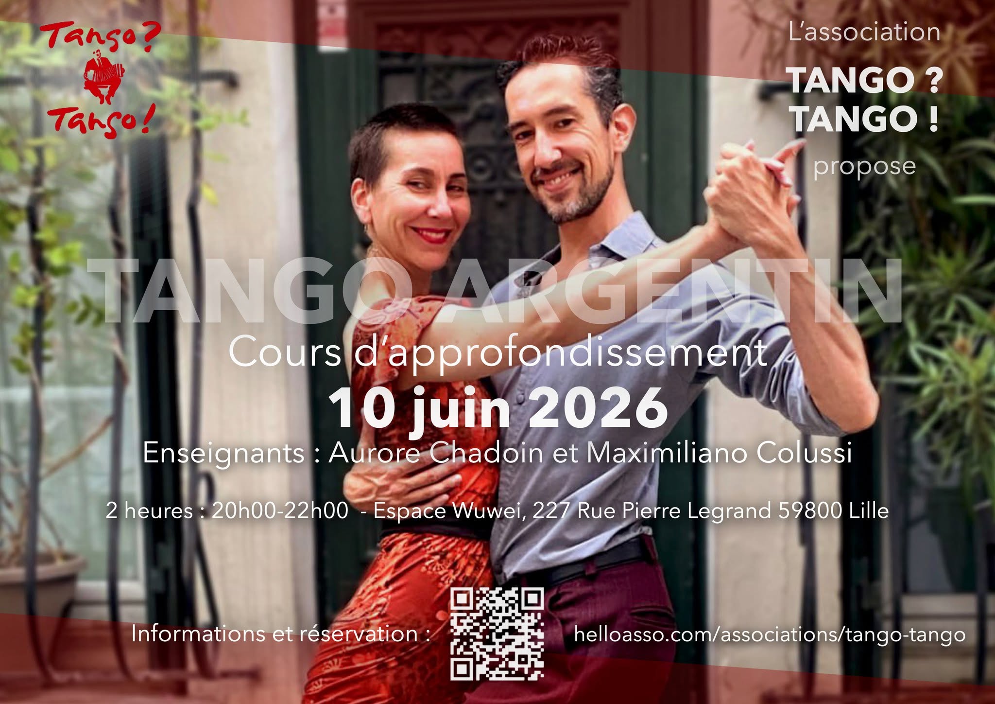 Cours d'approfondissement avec Aurore Chadoin et Maximiliano Colussi