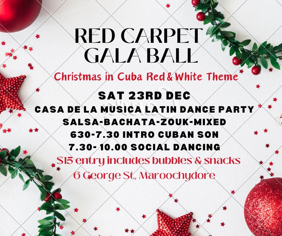 RED CARPET GALA BALL CHRISTMAS IN CUBA