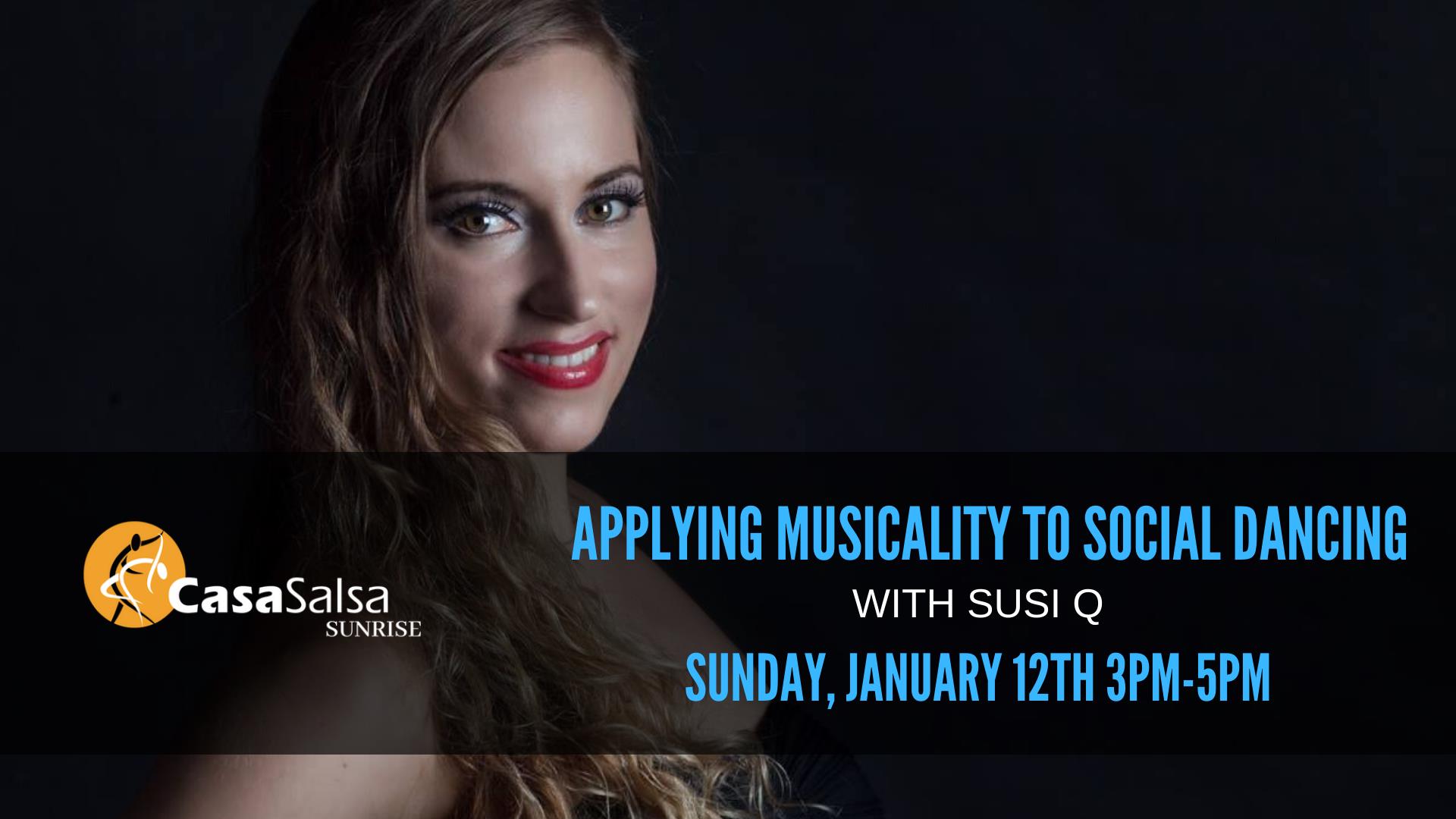 Applying Musicality to Social Dancing Workshop with Susi Q