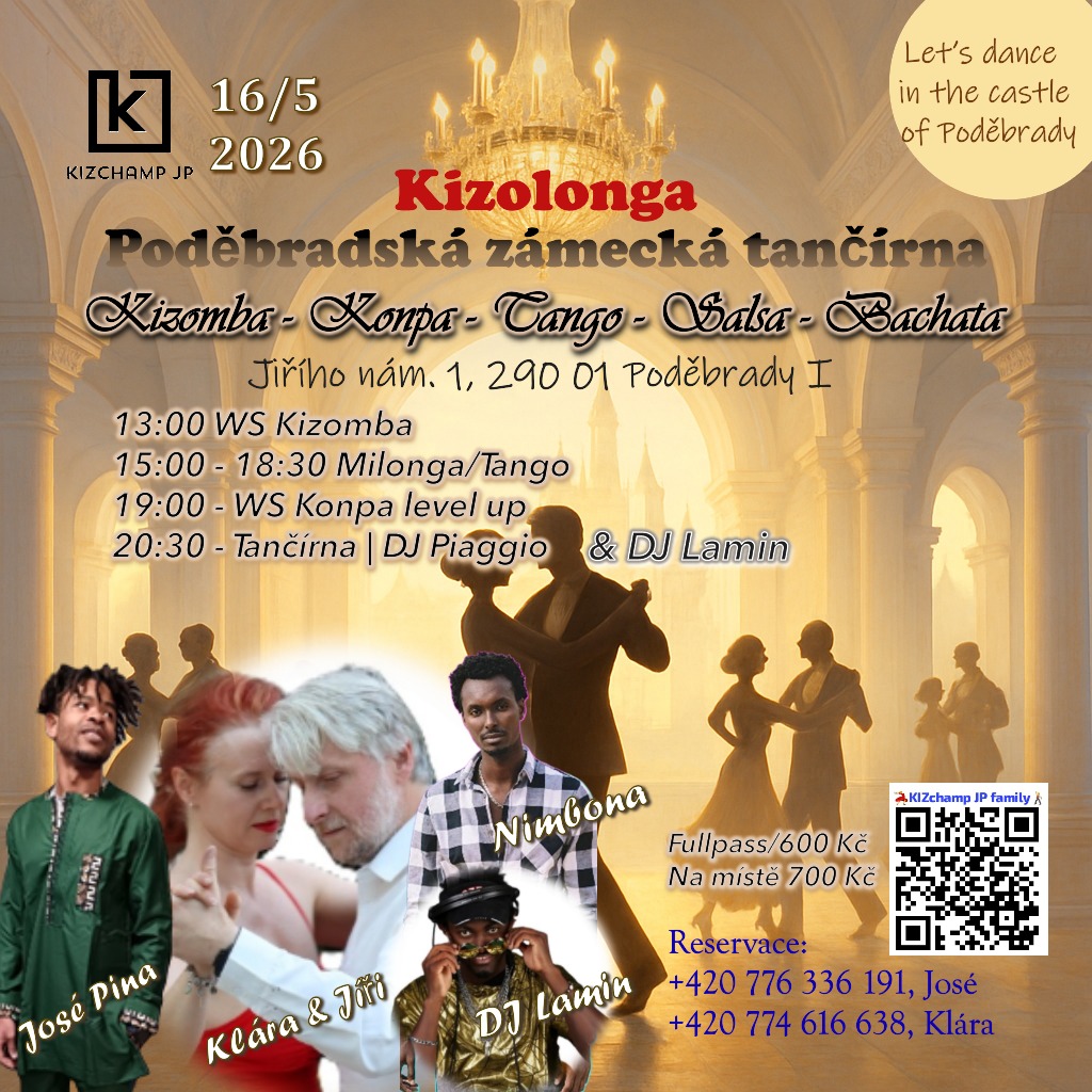ZÁMECKÁ TANČÍRNA PODĚBRADY KIZOMBA SALSA TANGOKIZ FIT DANCE