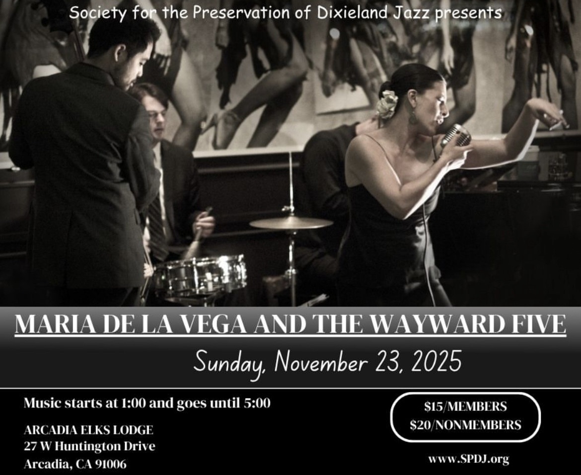 Sunday Afternoon Jazz With Maria De La Vega!