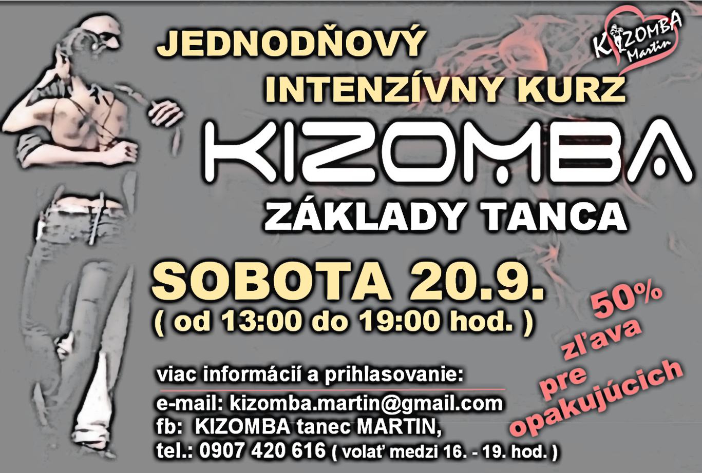 Základy tanca KIZOMBA - jednodňový intenzívny kurz
