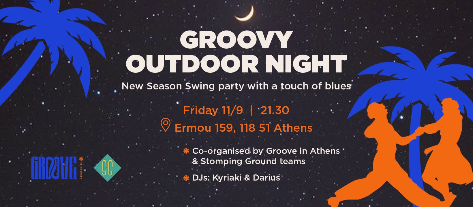 🌙 GROOVY OUTDOOR NIGHT New Season Swing & Blues party ✨🎶