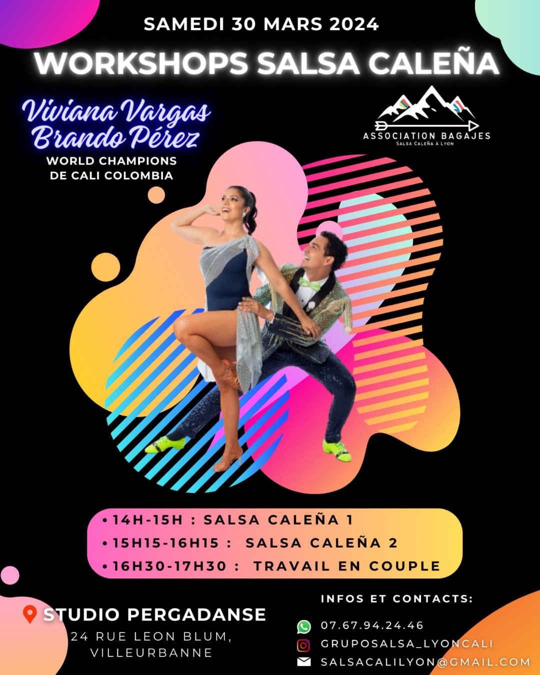 STAGE SALSA CALEÑA : BRANDO PEREZ ET VIVIANA VARGAS 🏆🌍