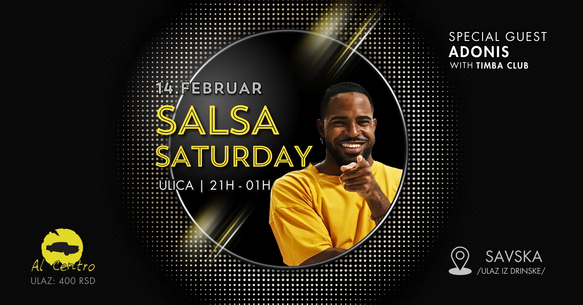 Salsa Saturday With Adonis & Timba Club Feb 14 @ Ulica