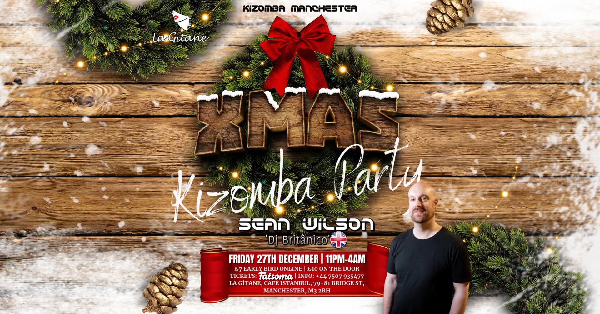 Christmas Kizomba Party Kizomba workshop & party with Sean Wilson at La GΓtane Manchester
