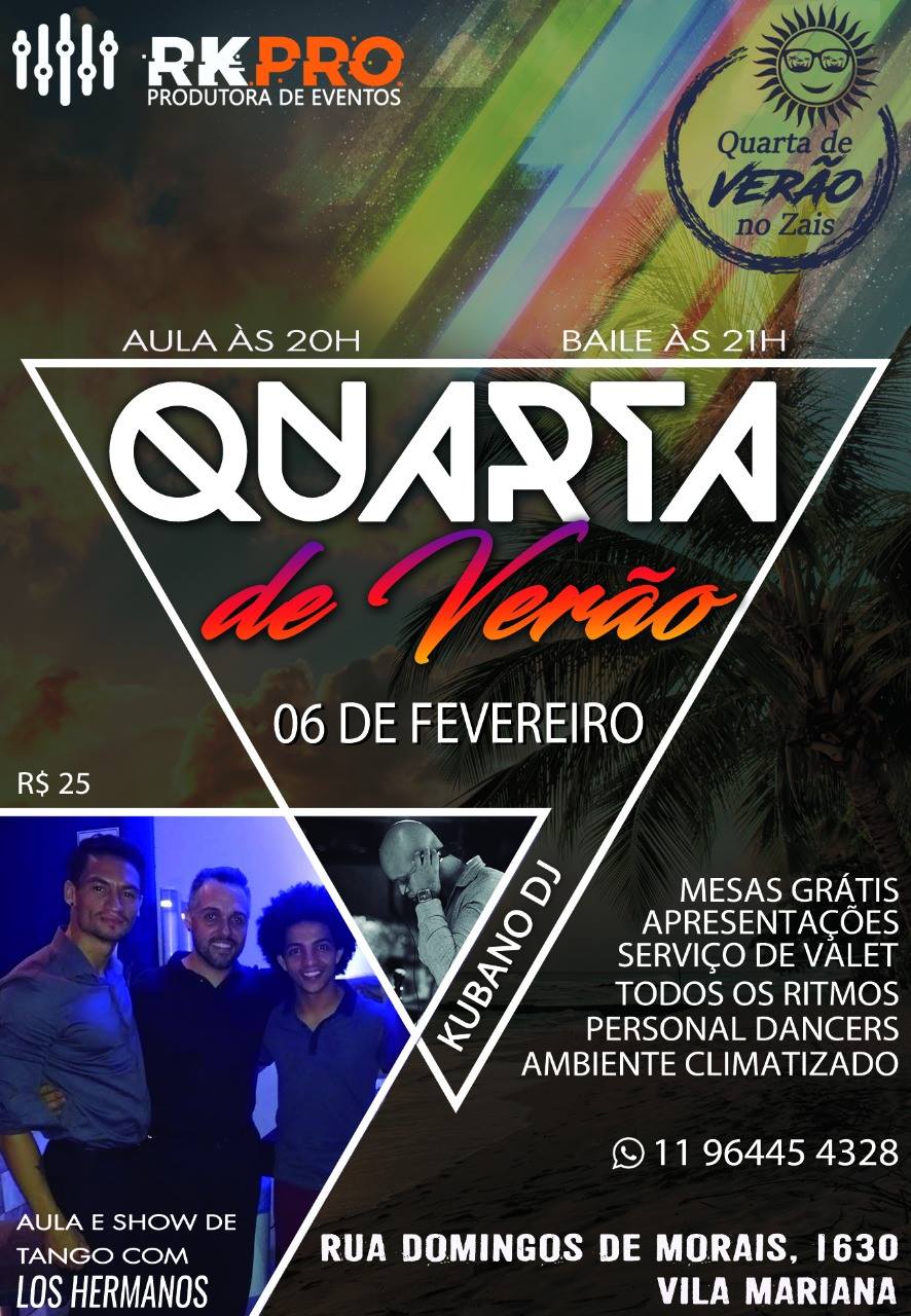 Quarta de Verão Zais 06 de Fevereiro