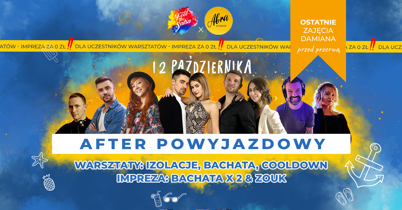 AFTER po WAKACYJNYM Feelu - 12.10.2024 w ABRA STUDIO - warsztaty + impreza