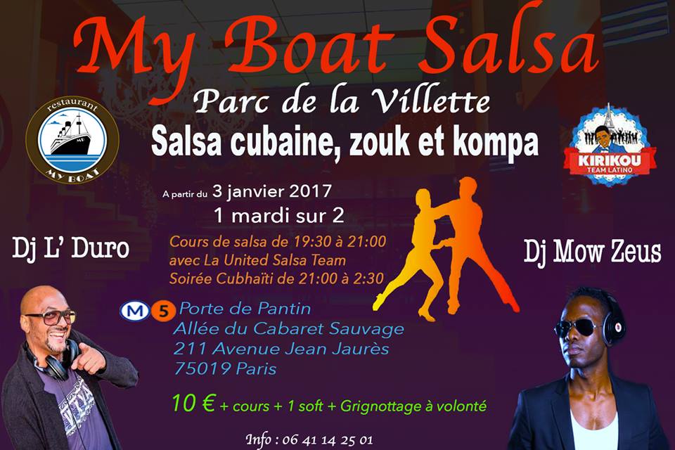★ My Boat Salsa ★ Au Parc De La Villette -Kompas&Zouk en dessert