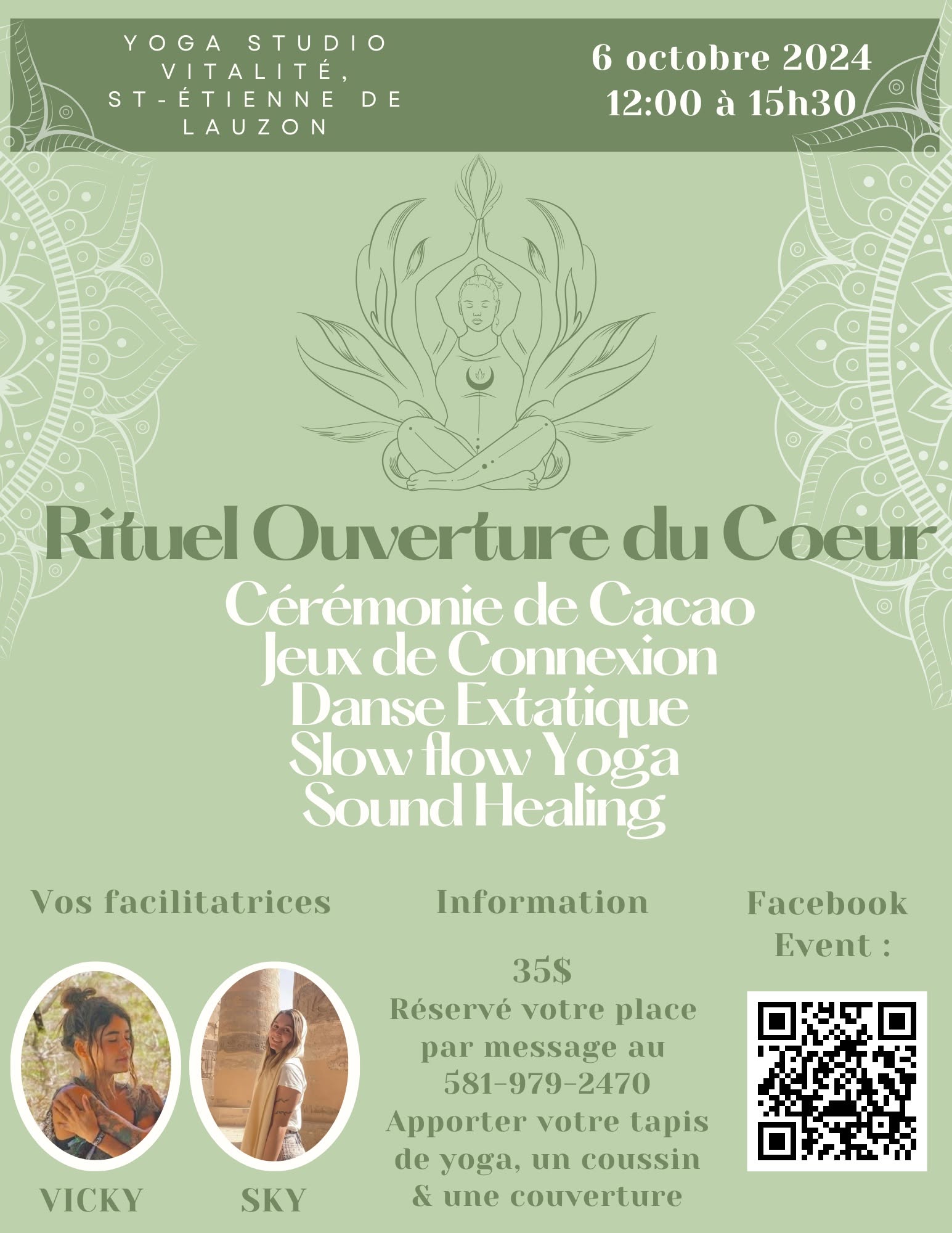 Rituel Ouverture du Coeur : Cérémonie de Cacao, Danse Extatique et Slow flow Yoga