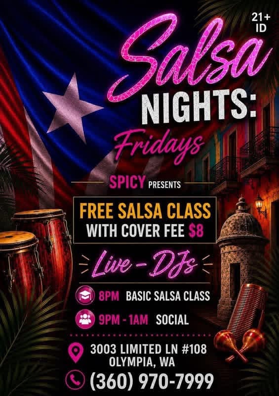 SALSA FRIDAYS AT SPICY LOUNGE‼️🕺🏼💃🏽☀️