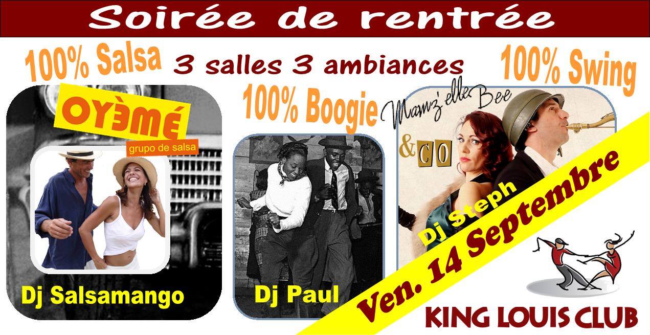 Soirée LIVE de rentrée : SWING et Latino