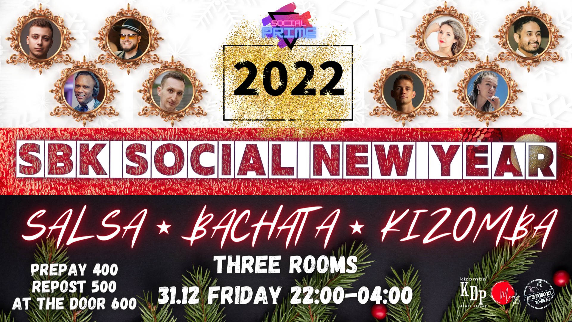 SBK Social New Year 2022, SALSA ⋆ BACHATA ⋆ KIZOMBA