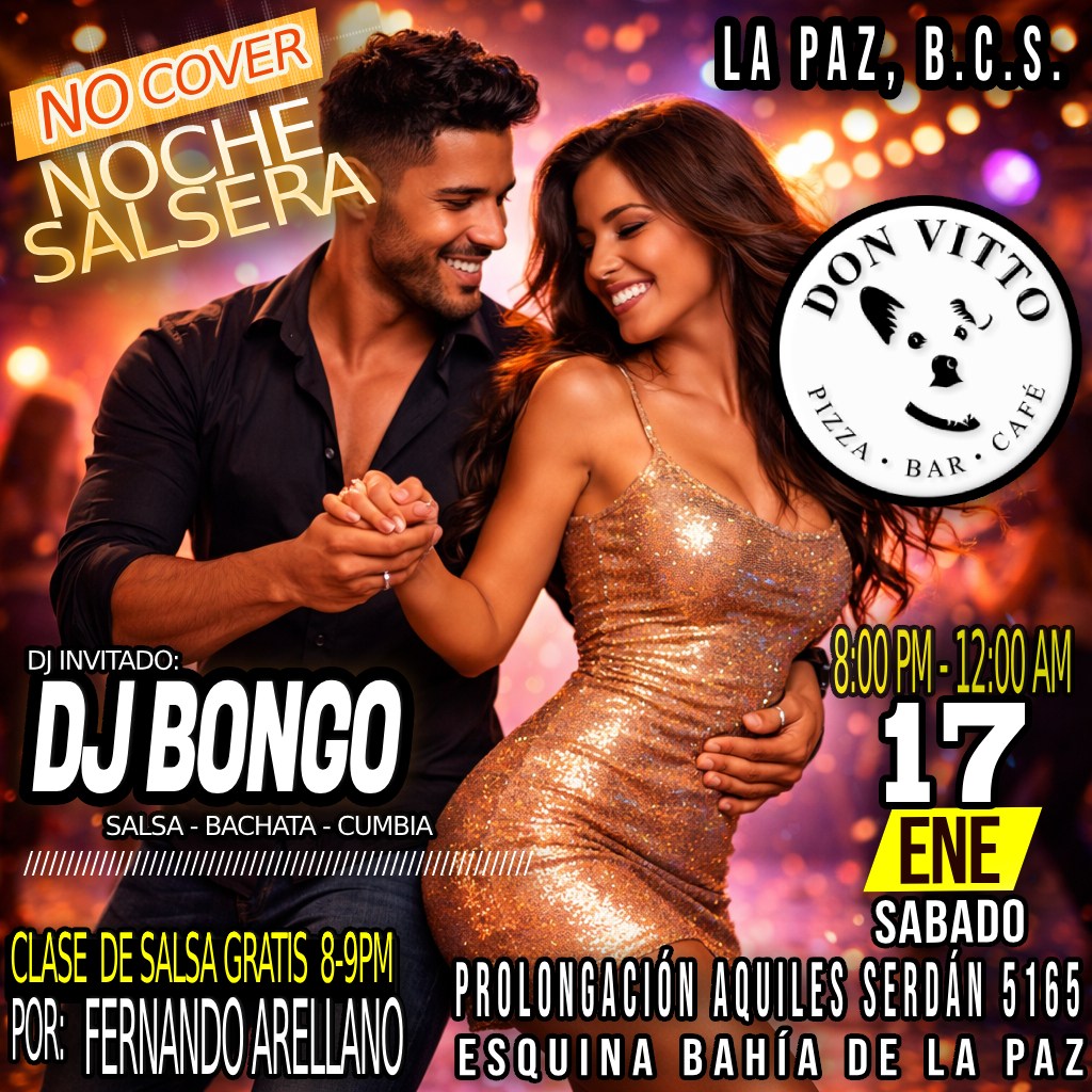 🔥 NO COVER NOCHE SALSERA -LA PAZ BCS-🔥