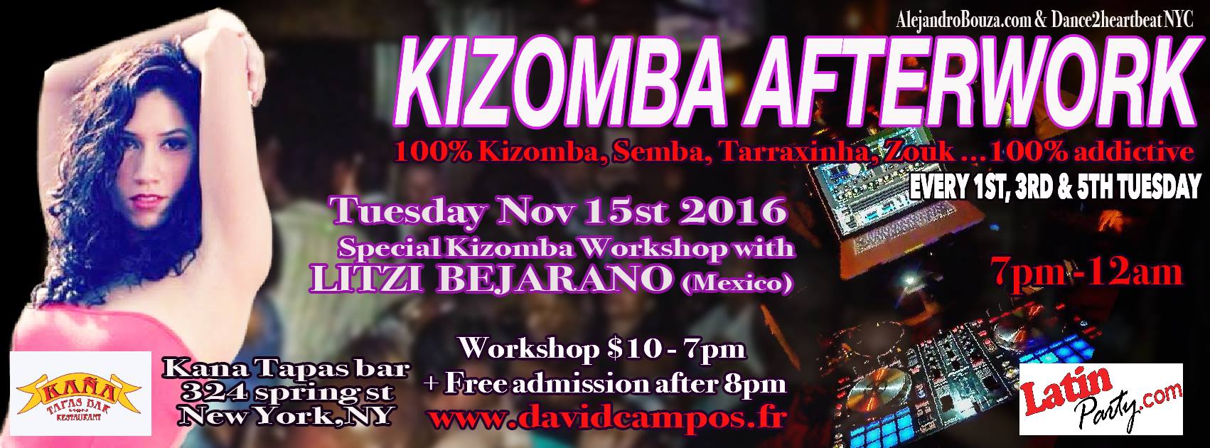 Kizomba Afterwork Special Workshopwith Litzi Bejarano (Mexico)