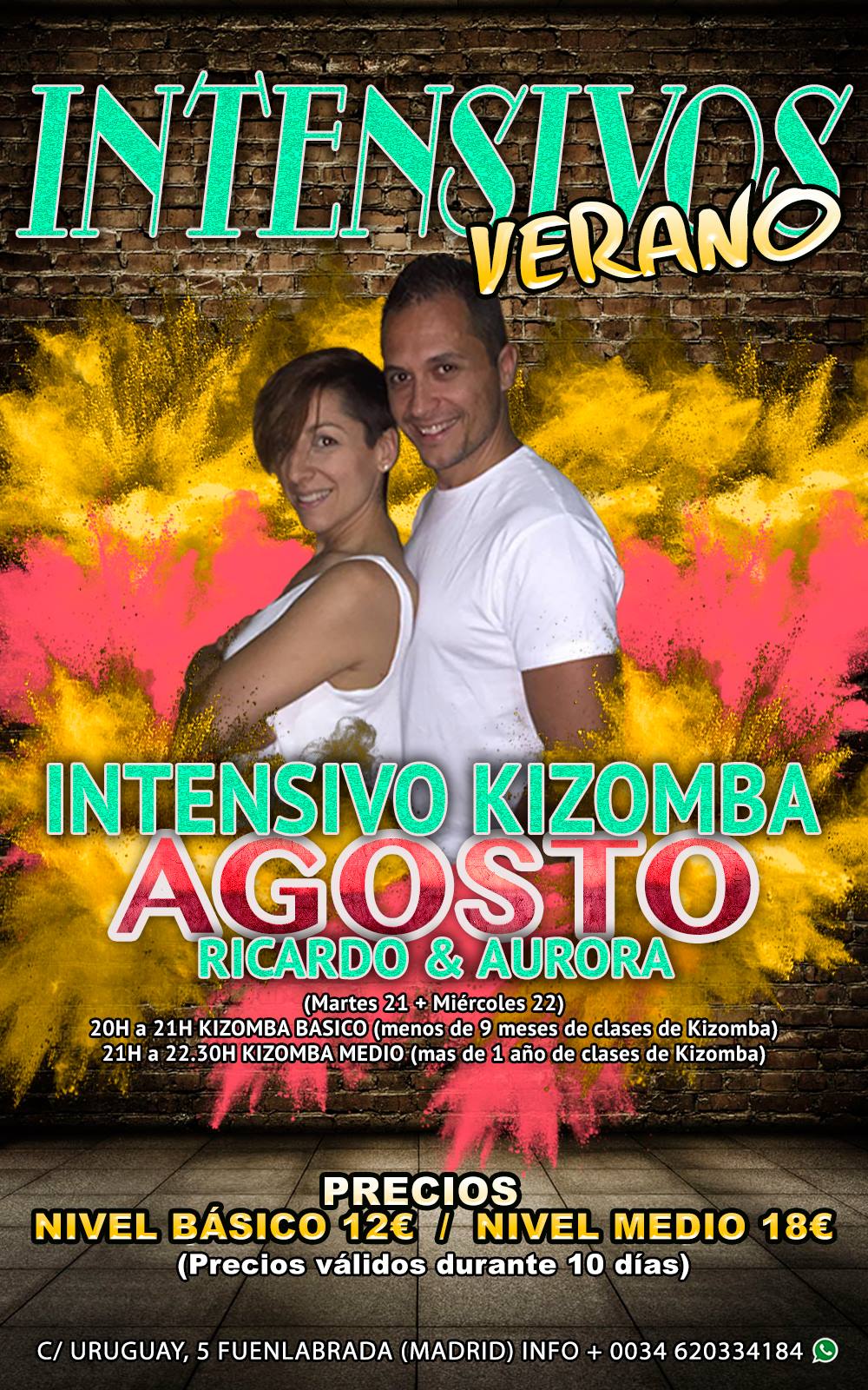 Intensivo Kizomba Agosto 2018 - Ricardo y Aurora
