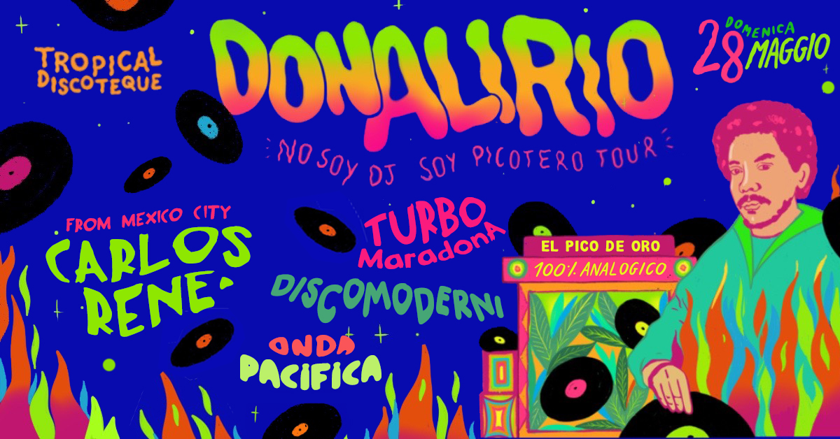 DON ALIRIO a Torino! El picò TURBO MARADONA W Carlos Renè ⚘ 12 ore di Tropical Discoteque