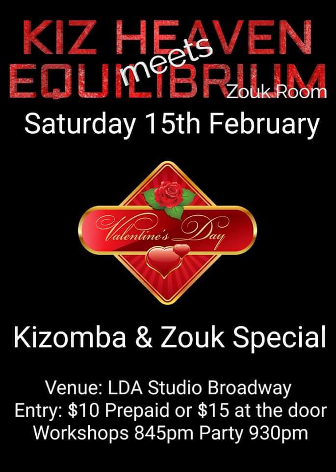 KIZ Heaven meets Equlibrium ZOUK! - Valentines Special