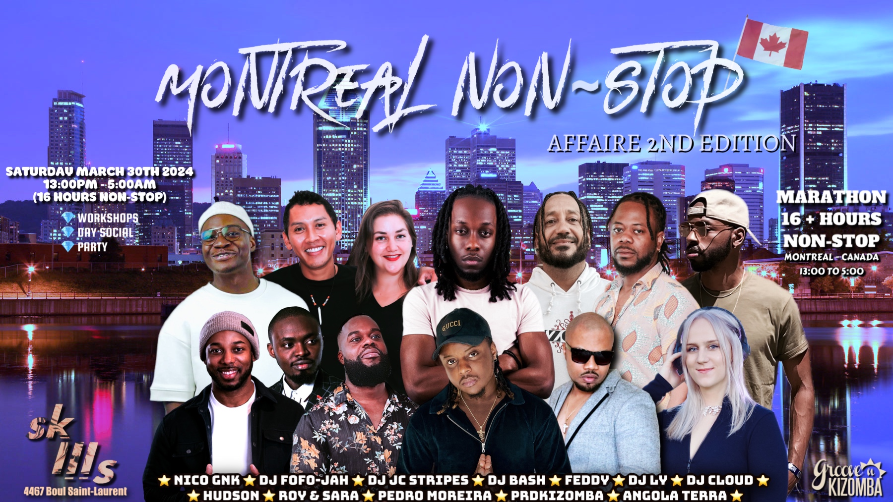 ⭐️ MONTREAL NON-STOP AFFAIR - SAMEDI 30 MARS 2024 - 2ND EDITION