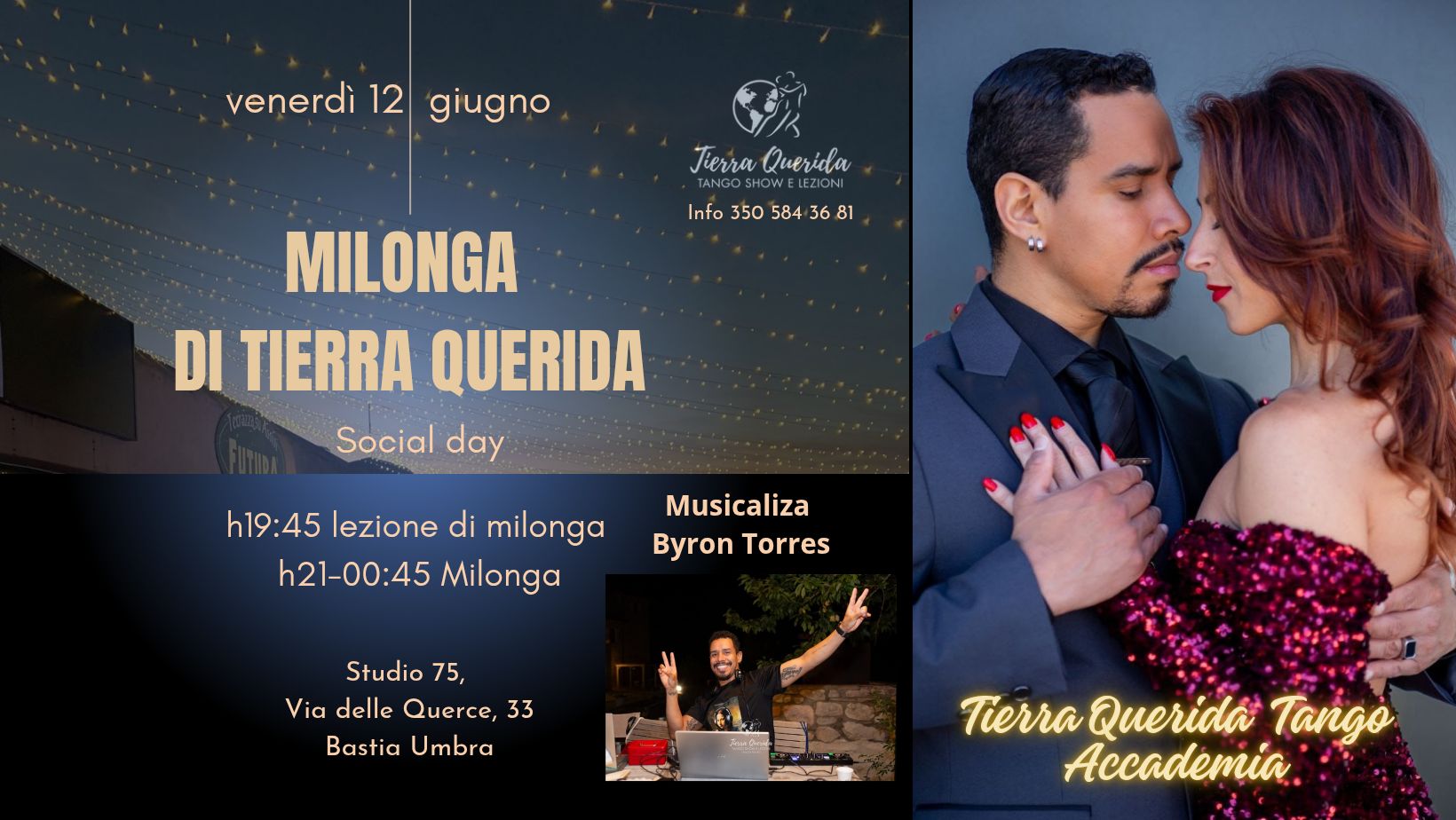 Milonga in terrazza allo Studio 75