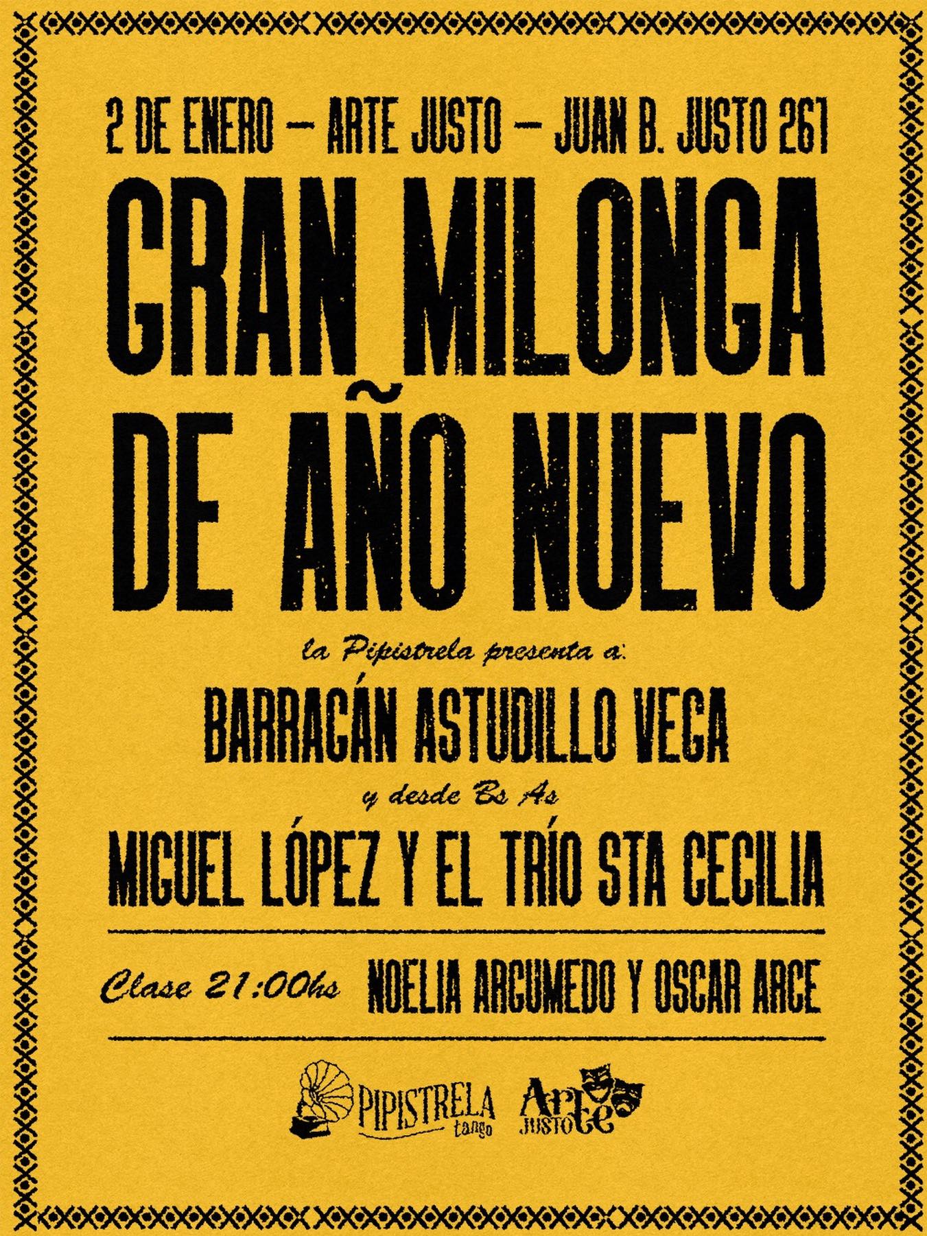 Gran milonga de Año Nuevo