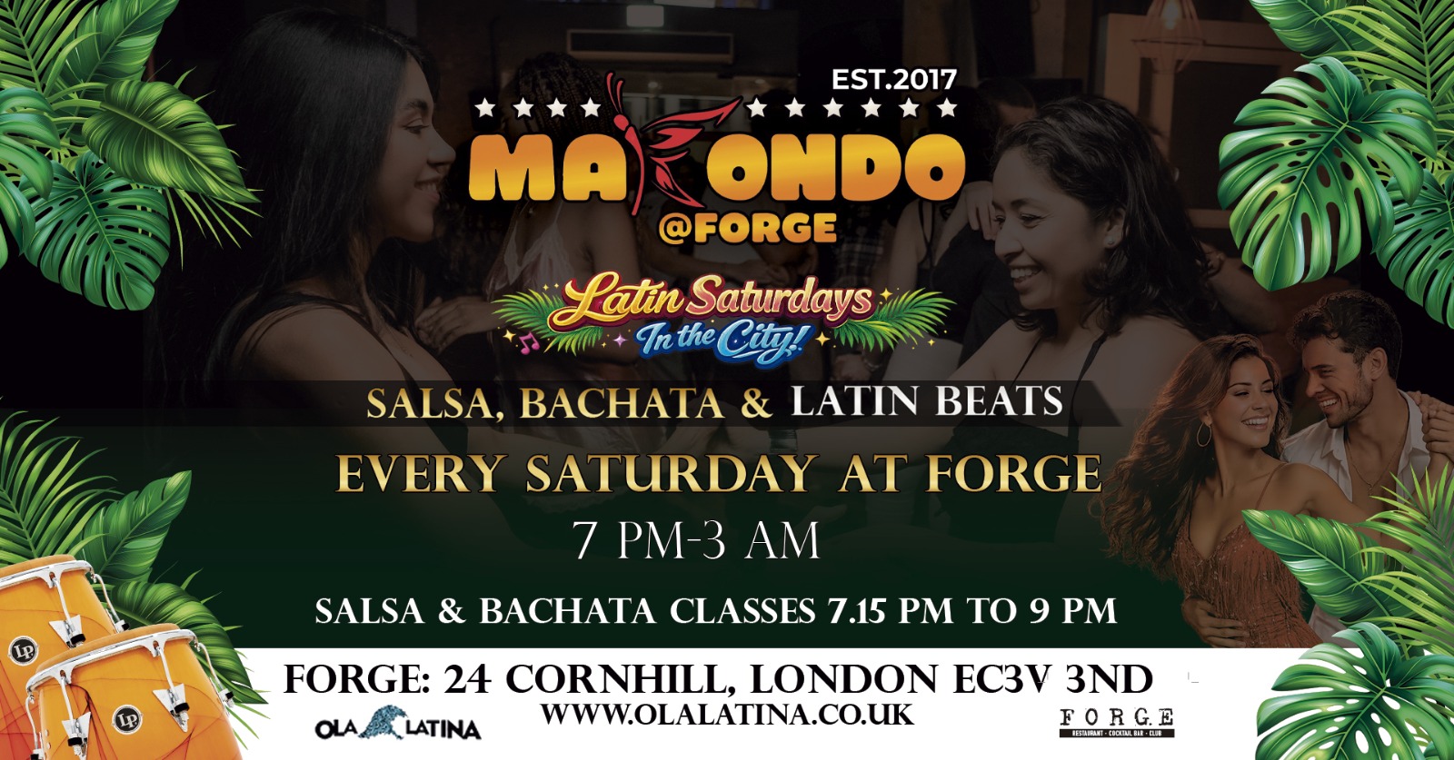 'MAKONDO' LATIN SATURDAYS IN THE CITY! EVERY SATURDAY 7 PM TO 3 AM