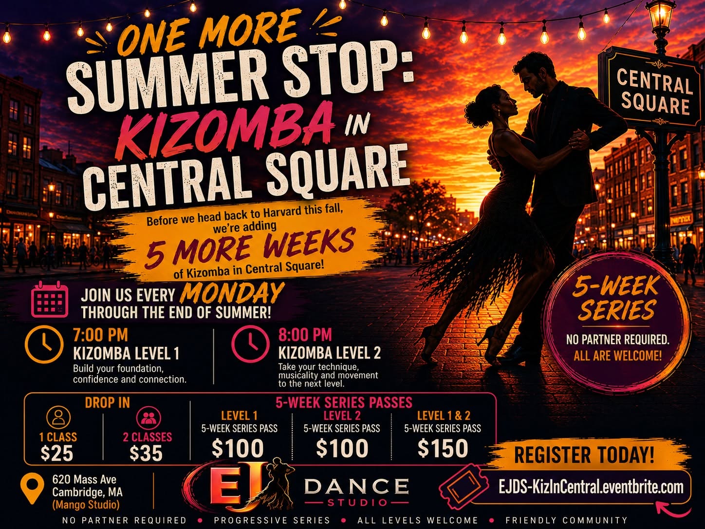 ☀️ ONE MORE SUMMER STOP: KIZOMBA IN CENTRAL SQUARE ☀️