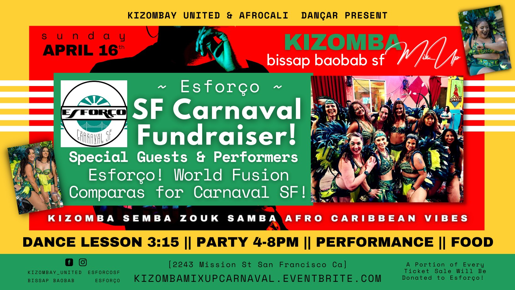 Esforรงo SF Carnaval Fundraiser at Kizomba Mix Up!