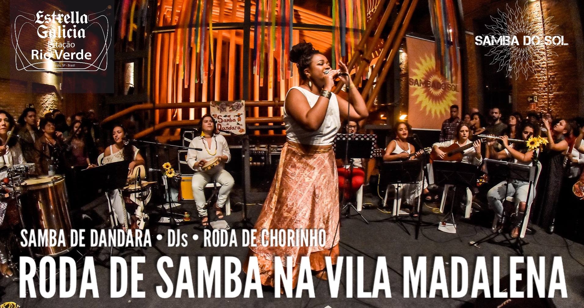 Samba do Sol na Vila Madalena *Grátis* no Rio Verde!