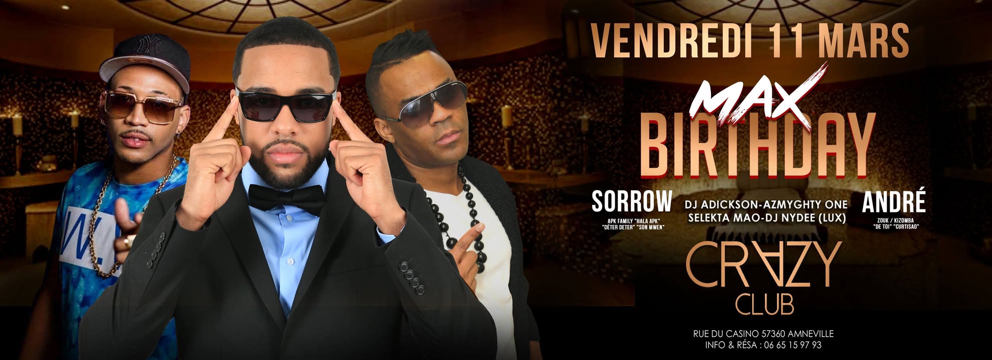 CE SOIR !! ☆ DJ MAX BIRTHDAY ☆ Sorrow & André ☆