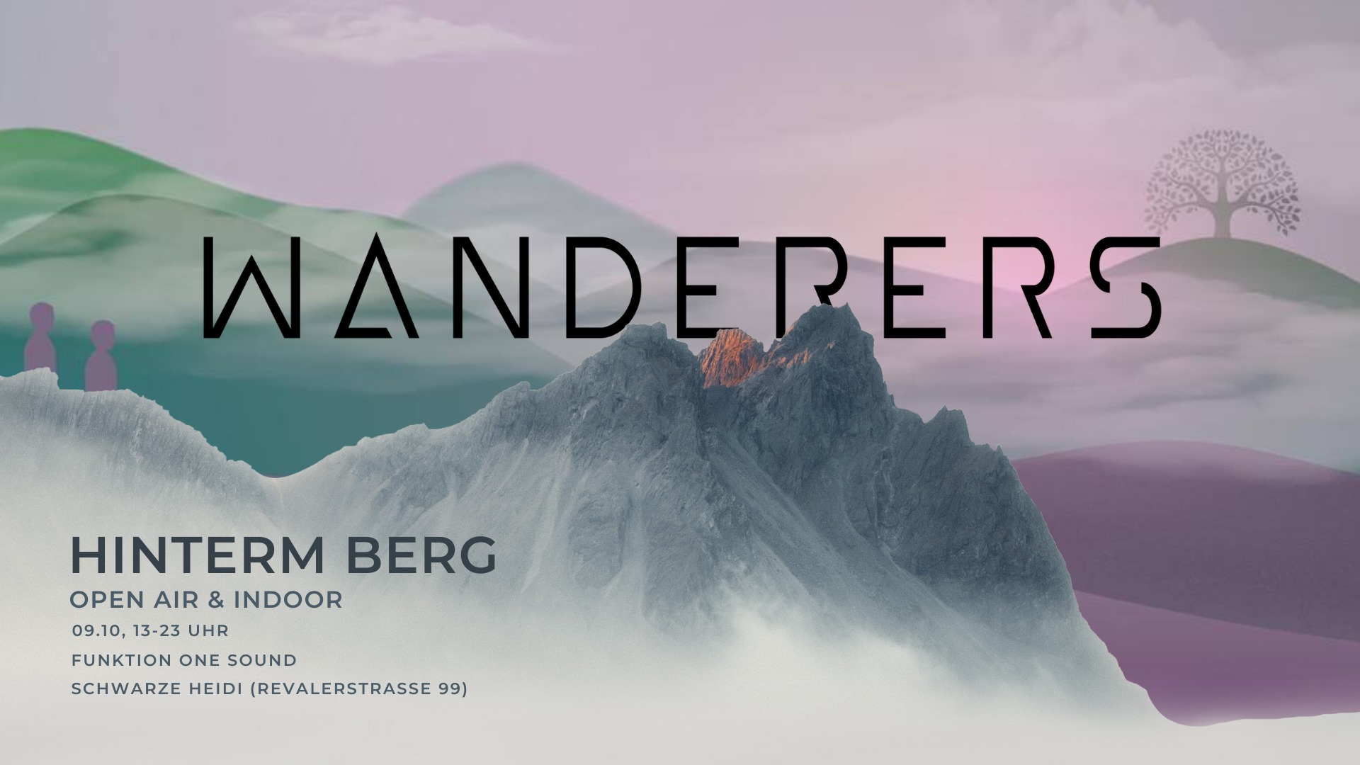 Wanderers hinterm Berg