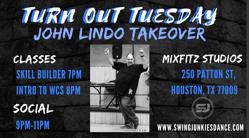 John Lindo Takeover at Turn Out Tuesday!