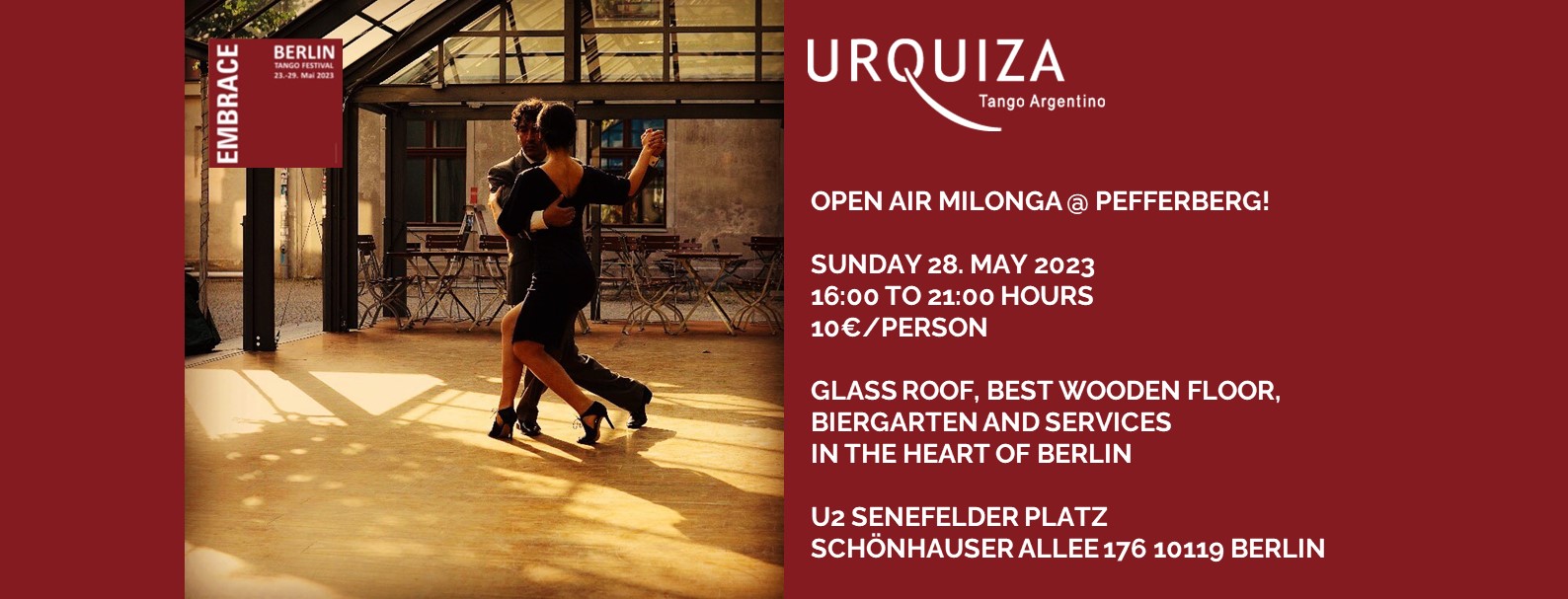 OPEN AIR MILONGA @ PEFFERBERG!