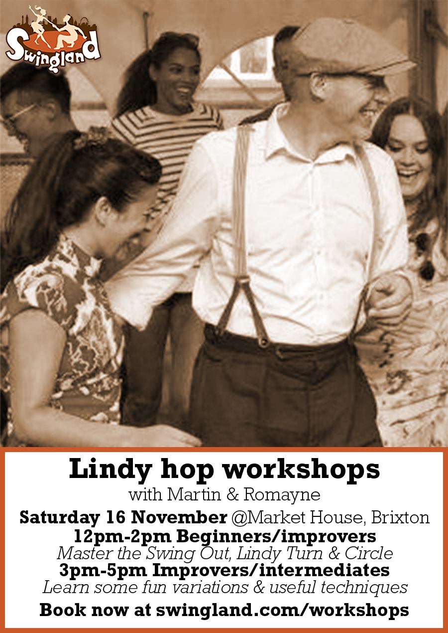 BOOK NOW! Improvers intermediates Lindy hop workshop