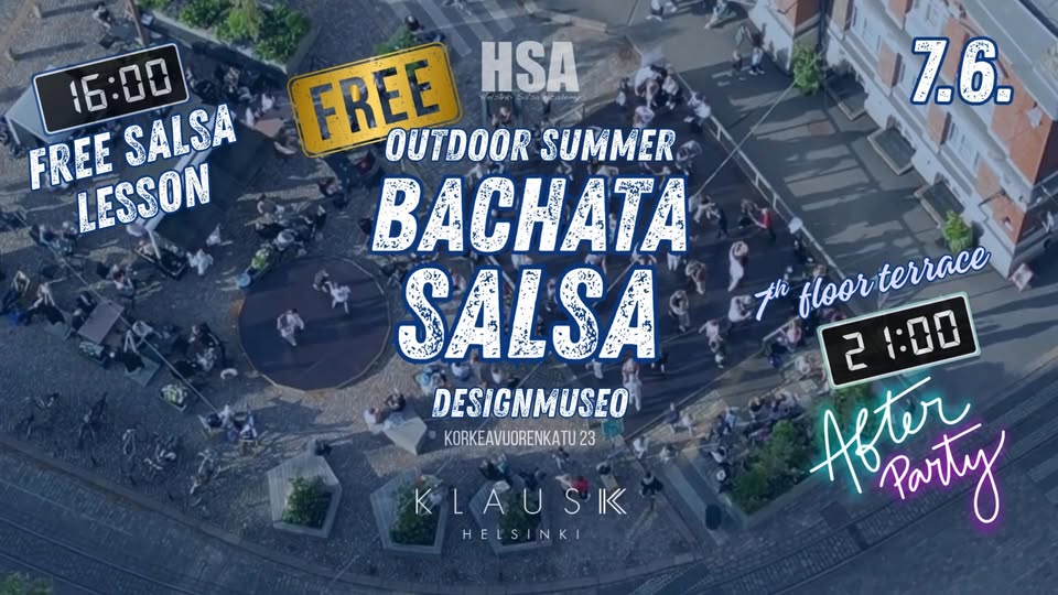 FREE Outdoor Salsa & Bachata Party FREE Lesson 16