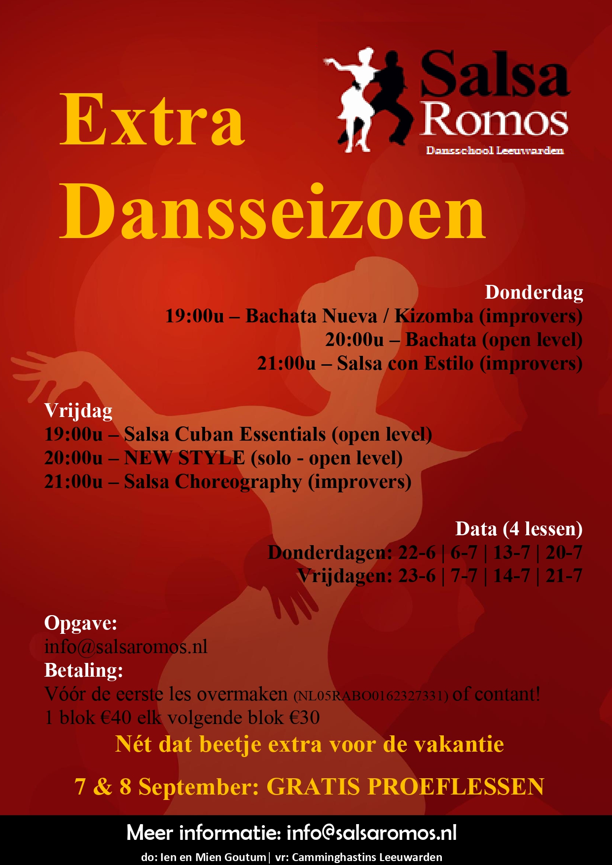 Dansplezier ☀ Extra dansseizoen