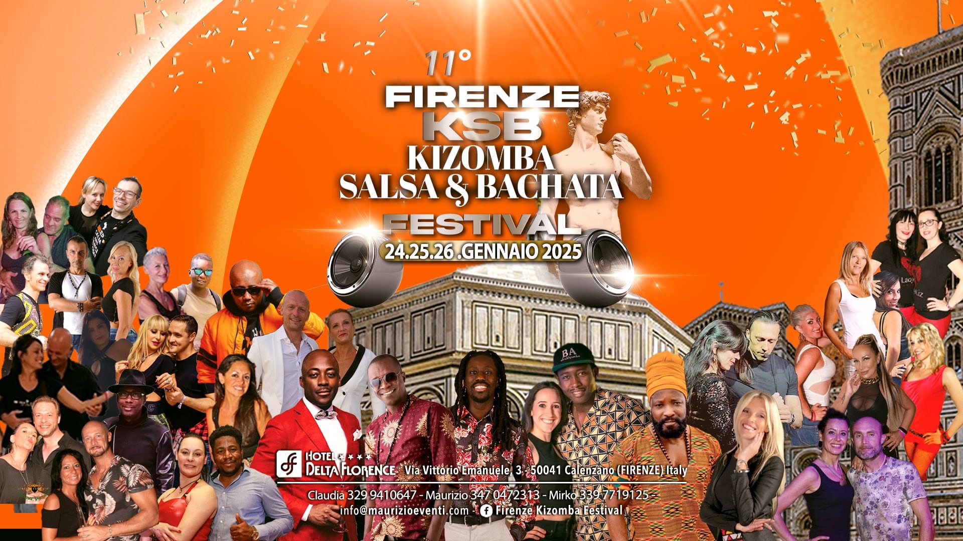 11° Edizione Firenze Kizomba Salsa Bachata Festival 24 25 26 gennaio 2025