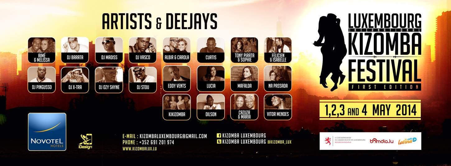 ☆ Let's kizomba & afro-fitness with Vitor Mendes :: Kizomba Prague at Kizomba Luxembourg Festival 2. - 4.5.2014 ★