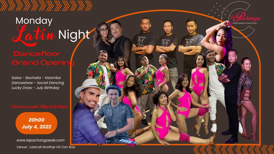 Monday La Pachanga Night latin culture - cuisine - music - dancing July 4, 2022