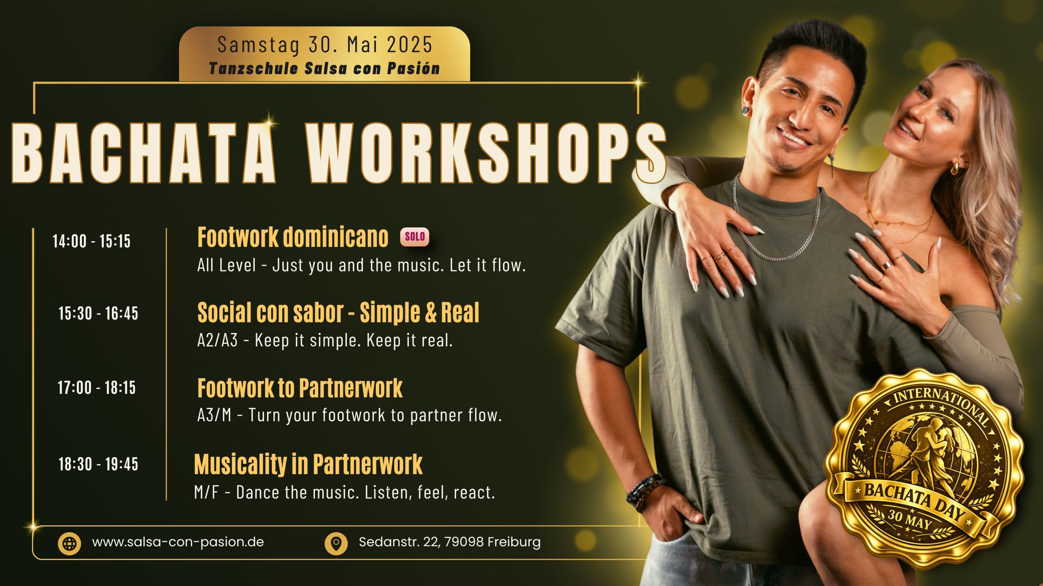 Bachata Workshops zum WORLD BACHATA DAY 💛