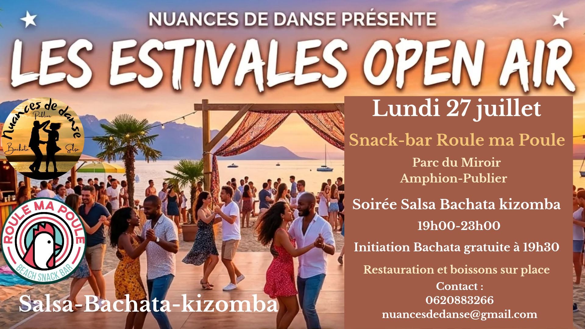 Soirée Salsa Bachata kizomba et initiation Bachata